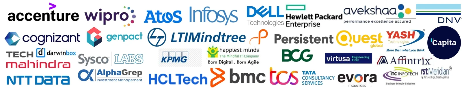 IT and Consulting client logos