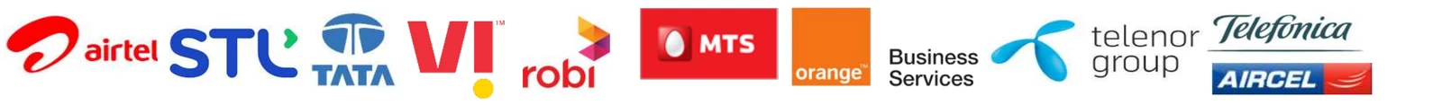 Telecom client logos